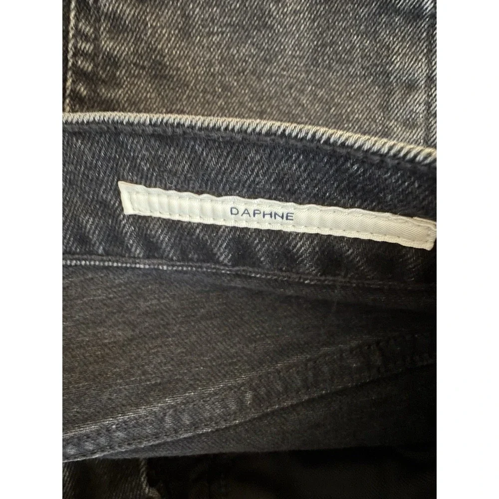 Citizens of Humanity Daphne Jeans Womens 27x28 Black Straight Raw Hem‎ High Rise